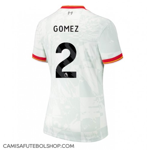 Camisa de time de futebol Liverpool Joe Gomez #2 Replicas 3º Equipamento Feminina 2024-25 Manga Curta